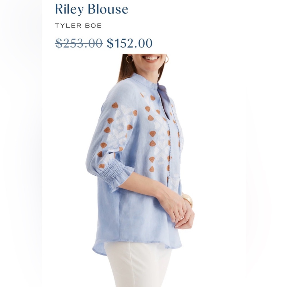 Tyler Boe Riley Embroidered Top - Picture 7 of 16
